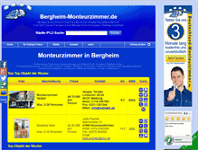Tablet Screenshot of bergheim-monteurzimmer.de